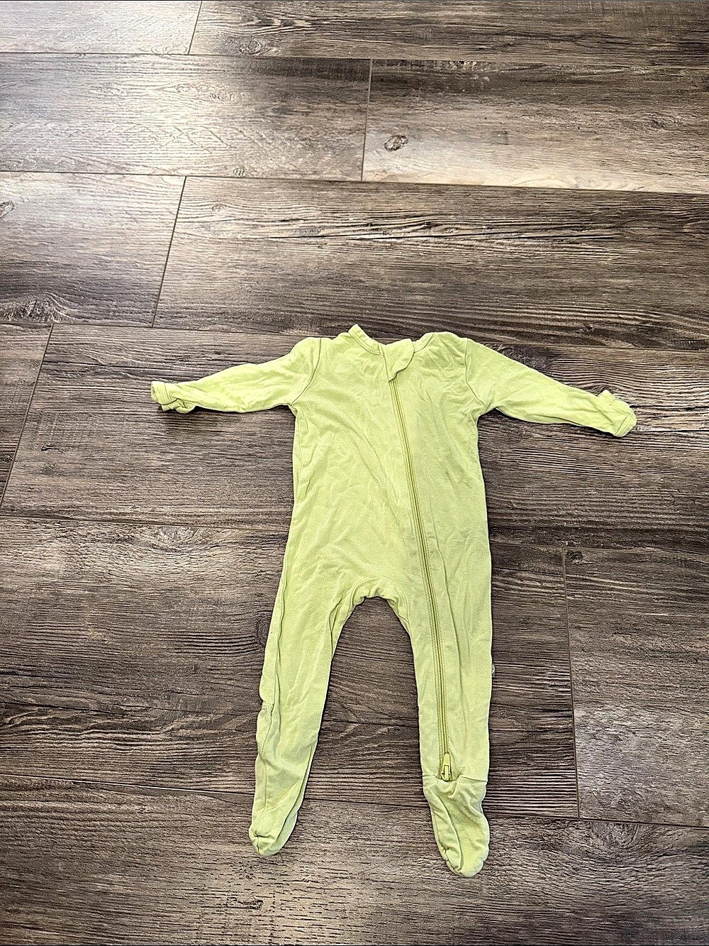 Kyte Baby Zippered Footie Green Baby 0-3M